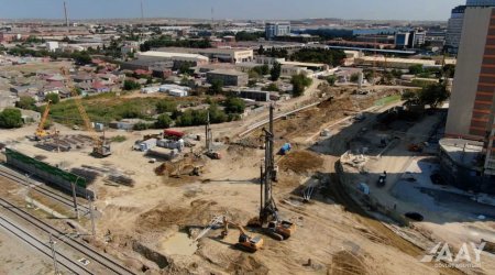 Bakıda yeni yolun tikintisi davam edir – FOTO