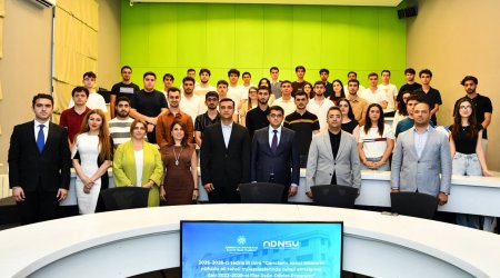 Dövlət Proqramı çərçivəsində xaricdə təhsil alacaq ADNSU məzunları ilə görüş keçirilib - FOTO