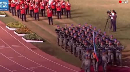 Komandolarımız Pakistanda paradda: Hərbçilərimiz Azərbaycan dilində salamlandı – VİDEO