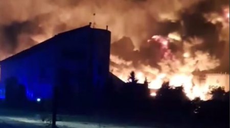 Ukrayna KİV: “Rusiya SOCAR-ın yanacaqdoldurma məntəqəsini PUA ilə VURUB” – VİDEO