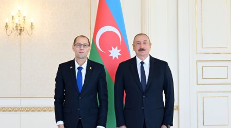 İsrailin yeni səfiri İlham Əliyevin QƏBULUNDA – FOTO