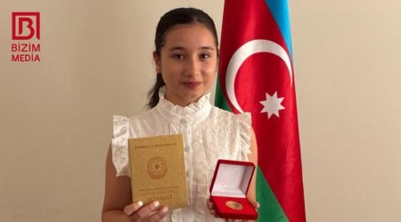 “Oxumaqdan başqa heç nə etmirdim” - Məktəbi qızıl nişanla bitirən Məryəm