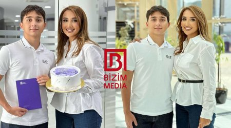 Tanınmış aparıcının oğlu Budapeştdə universitetə DAXİL OLDU - FOTO