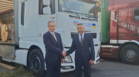 Azərbaycandan göndərilən humanitar yardım Ukraynaya çatdı – FOTO