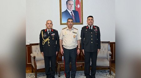 Zakir Həsənov Türkiyənin yeni hərbi attaşesini qəbul etdi