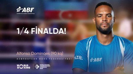 Boksçumuz dünya çempionatında ¼ finala YÜKSƏLDİ
