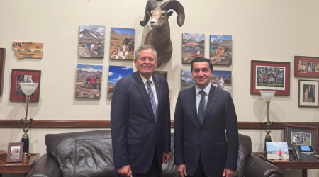 Hikmət Hacıyev ABŞ-da senator və konqresmenlə görüşdü - FOTO
