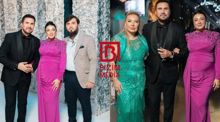 Nadir Qafarzadə böyük oğlu və gəlini ilə - FOTO