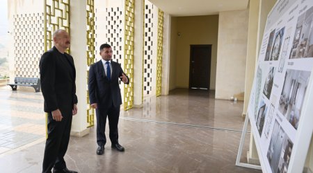 İlham Əliyev Hadrut qəsəbəsində məscidin açılışında - FOTO
