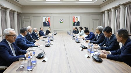 Əli Əsədov Çin Xalq Siyasi Məşvərət Şurasının üzvü ilə görüşdü - FOTO