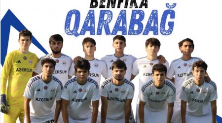 UEFA Gənclər Liqası: “Qarabağ” “Benfika”ya böyük hesabla uduzdu