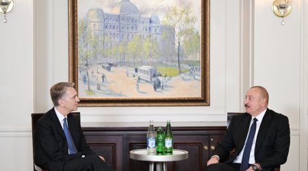İlham Əliyev Nyu-Yorkda “Brookfield Asset Management” şirkətinin baş icraçı direktoru ilə görüşüb - FOTO