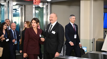 Prezident və birinci xanım BMT-nin mənzil qərargahında – FOTO/VİDEO