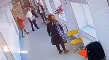 Lənkəranda direktor müavini şagirdi və xadiməni döydü - ANBAAN VİDEO