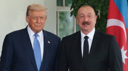 Trampdan İlham Əliyevə: “Mən Sizinlə həqiqətən fəxr edirəm” - FOTO/VİDEO