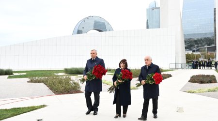Rəsmilər Zəfər parkında – FOTO