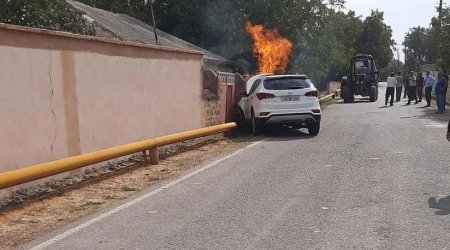 Şərurda avtomobil qaz xəttinə çırpıldı - Sakinlər qazsız qaldı - FOTO