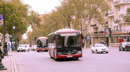 Gəncə sakinlərinə ŞAD XƏBƏR - Marşrut avtobusları yeniləndi - FOTO