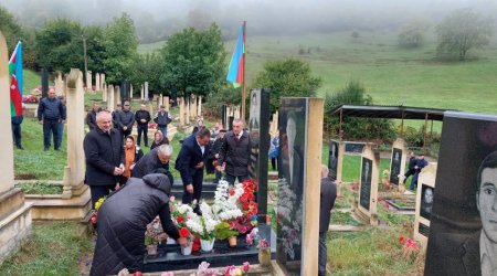 Qusarda şəhidlərin məzarları ziyarət olundu - FOTO