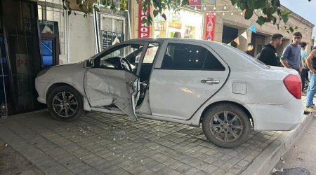 Kürdəmirdə bir küçədə iki qəza olub - FOTO/VİDEO