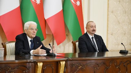 İtaliya Prezidenti: “Azərbaycanla dostluqdan çox fərəhlənirik”