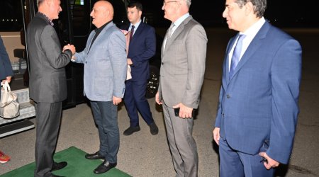 Xorvatiya parlamentinin sədri Azərbaycana rəsmi səfərə gəldi - FOTO
