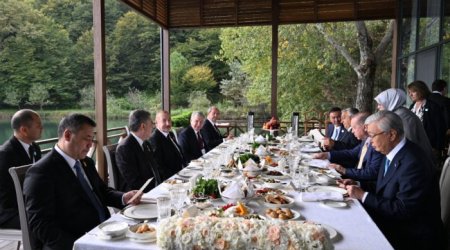 Qəbələdə TDT dövlət və hökumət başçılarının şərəfinə rəsmi nahar VERİLDİ - FOTO