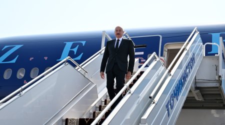 İlham Əliyev Tacikistandadır - FOTO