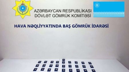 Dubaydan Bakıya gələn şəxsdə 365 qram qızıl külçə AŞKARLANDI