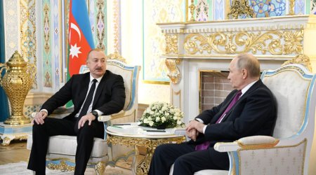 İlham Əliyev Putinə təşəkkür etdi – VİDEO