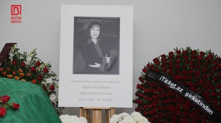 Əminə Yusifqızı ilə vida mərasimi keçirilir – FOTO/VİDEO