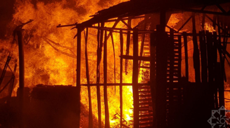 Göyçayda yanğın tam söndürüldü – FOTO/VİDEO