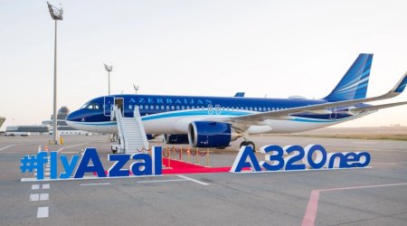 AZAL-ın ikinci yeni "Airbus A320neo" təyyarəsi Bakıda – FOTO
