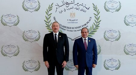 Prezident İlham Əliyev Yaxın Şərq Sülh Sammitində iştirak etdi- YENİLƏNİB/FOTO/VİDEO