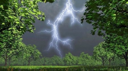 Bu ərazilərdə leysan yağır, şimşək çaxır - FAKTİKİ HAVA