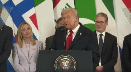 Tramp Sülh Sammitində Meloniyə TƏRİF YAĞDIRDI - VİDEO