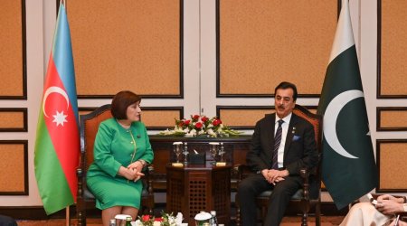 Sahibə Qafarova Pakistan prezidenti və Senatının sədri ilə görüşdü - FOTO