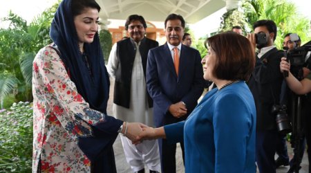 Azərbaycan, Pakistan və Türkiyə parlament sədrləri Pəncabın baş naziri ilə görüşüblər - FOTO