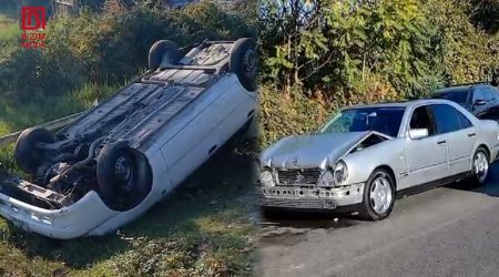 Göyçayda ağır qəza – 2 maşına ciddi ziyan dəyib - VİDEO