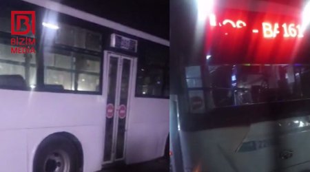 Köhnə avtobus, köhnə PROBLEM - 161 nömrəli avtobus yenə yolda QALDI – VİDEO