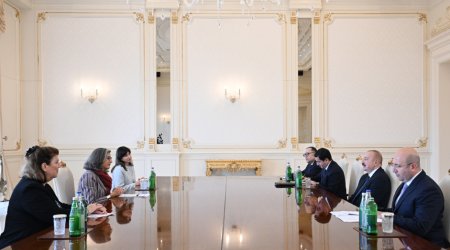 İlham Əliyev Anaklaudia Rossbaxı qəbul etdi – FOTO