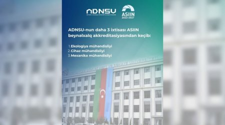 ADNSU-nun daha 3 ixtisası ASIIN beynəlxalq akkreditasiyasından keçdi