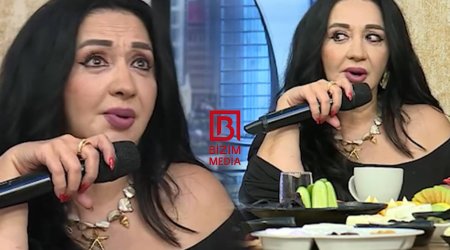 Keçmiş əri ilə bağlı sual Xalq artistini QƏZƏBLƏNDİRDİ - VİDEO