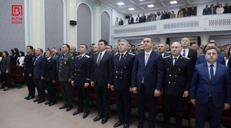 Heydər Əliyevin izi ilə - Xaçmazda suverenlik konfransı - FOTO