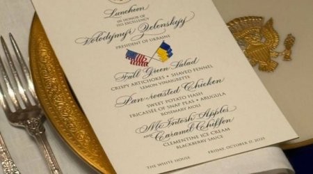 Tramp Zelenski ilə görüş üçün ənənəvi nahar menyusunu DƏYİŞDİ - FOTO