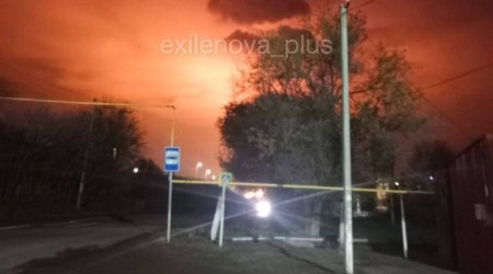 Ukrayna Rusiyanın ən böyük qaz emalı zavoduna hücum etdi - VİDEO