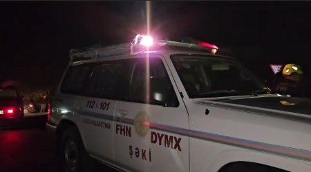 Şəkidə AĞIR QƏZA: 3 nəfər öldü - VİDEO