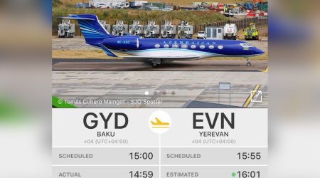 AZAL-ın təyyarəsi uzun fasilədən sonra İrəvanda – FOTO