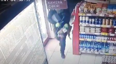 Masazırda marketdəki oğurluq kameraya düşdü – ANBAAN VİDEO