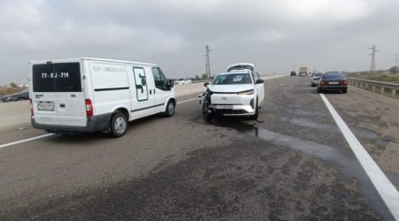 Salyanda ağır qəza - Xəsarət alanlar var - FOTO/VİDEO